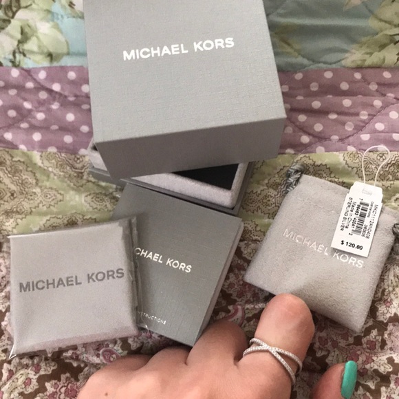 Michael Kors Jewelry - Gorgeous Michael Kors X Sterling silver ring NIB!